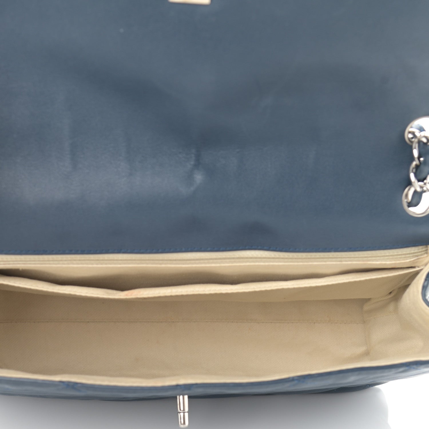 Chanel Calfskin Quilted In the Business Flap Dark Navy Blue 5 of 13