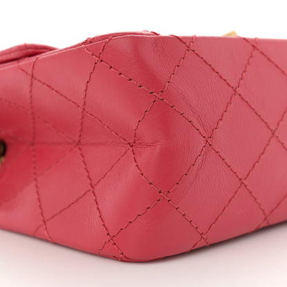 Chanel Aged Calfskin Quilted 2.55 Reissue Mini Flap Red 9 of 11