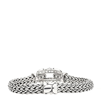 John Hardy Sterling Silver White Topaz Kali Lava Station Bracelet 2 of 4