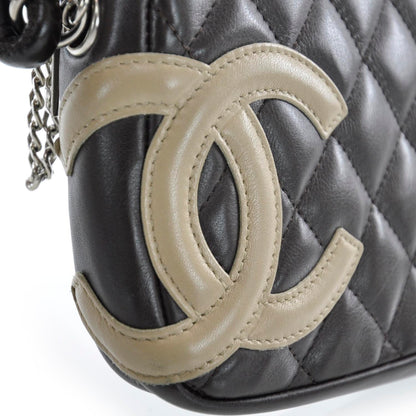 Chanel Calfskin Quilted Cambon Pochette Brown 6 of 11