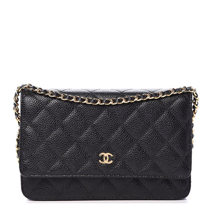 Chanel Caviar Quilted Wallet On Chain WOC Black 1 of 11
