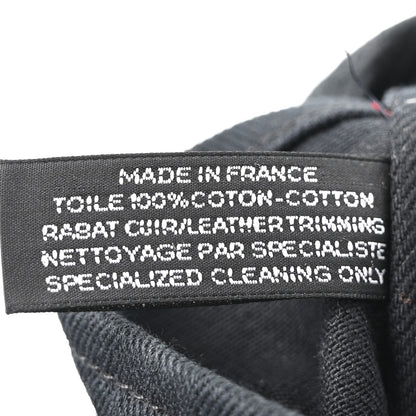 Hermes Chevron Herringbone Toile Vache Liegee Valparaiso Tote  MM Black 8 of 11