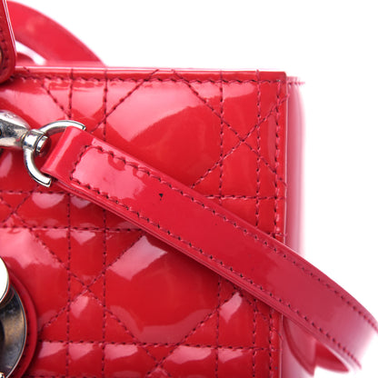 Christian Dior Patent Cannage Large Lady Dior Red 11 of 11