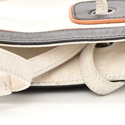 Chanel Lambskin Quilted CC Charm Tote White Multicolor 11 of 15