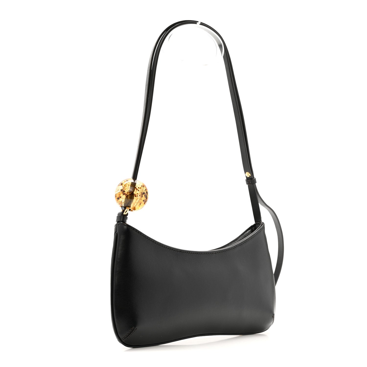 Jacquemus Smooth Calfskin Le Bisou Perle Black 3 of 12