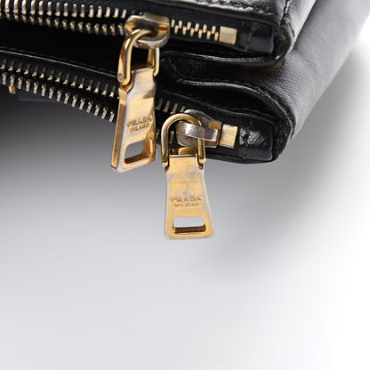 Prada Saffiano Small Galleria Double Zip Tote Black 14 of 29