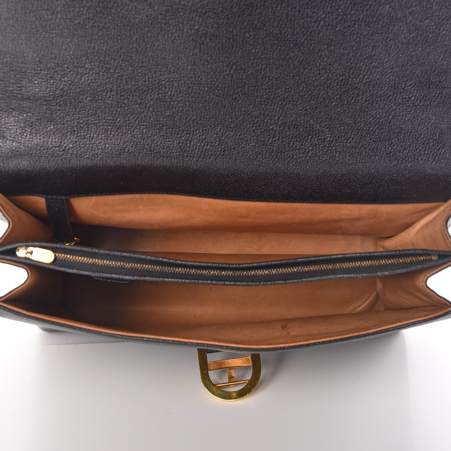 Delvaux Grained Calfskin Brillant Briefcase Black 9 of 23