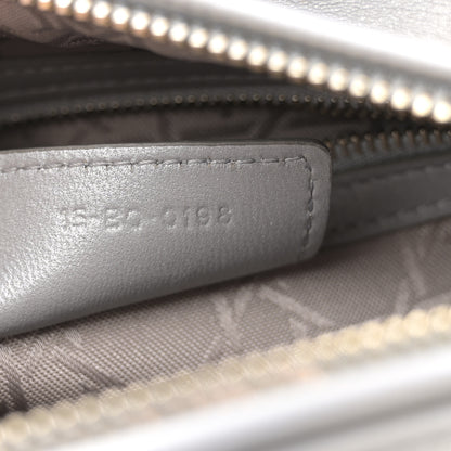 Christian Dior Pearly Lambskin Cannage Medium Lady Dior Grey 7 of 11