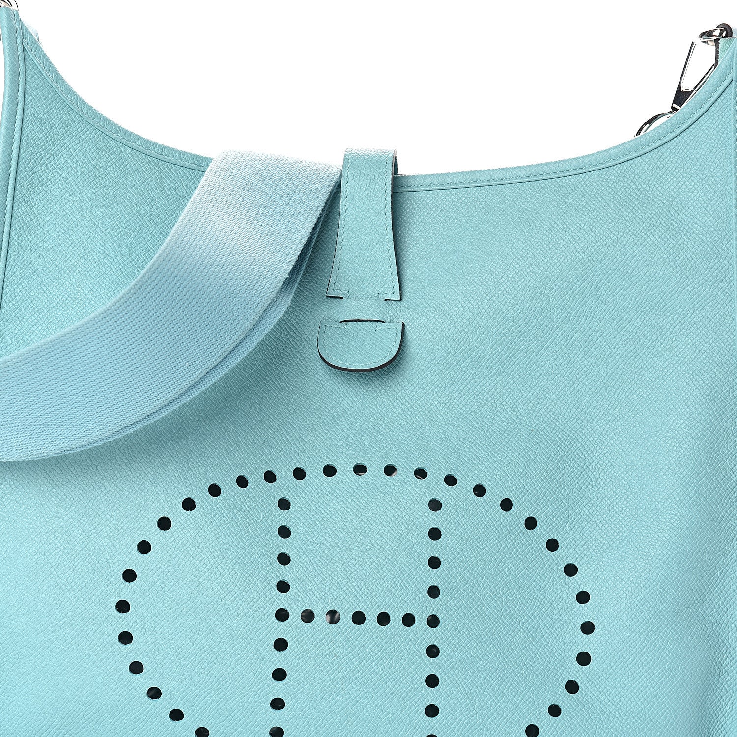 Hermes Epsom Evelyne III GM Bleu Atoll 7 of 9
