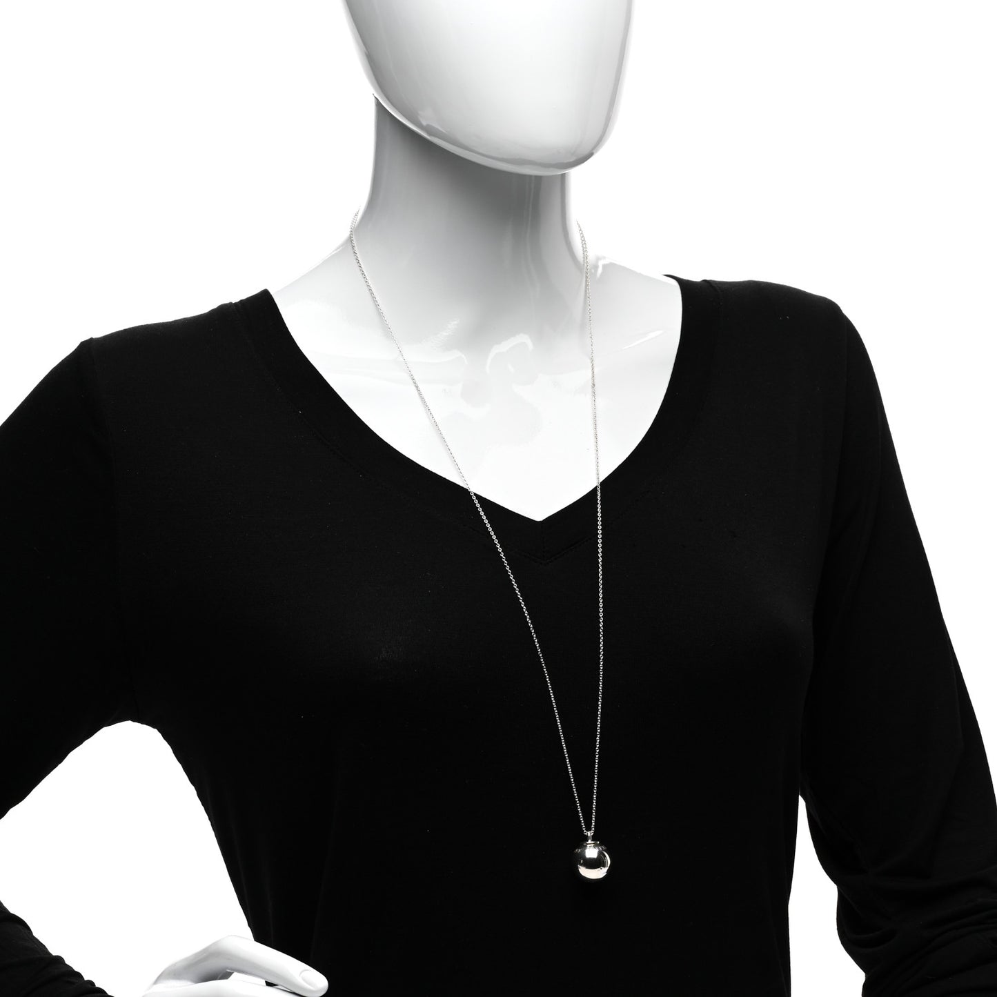 Sterling Silver 19mm HardWear Ball Pendant Necklace
