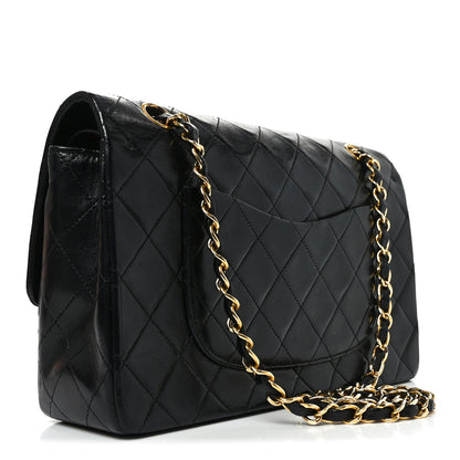 Chanel Lambskin Quilted Medium Double Flap Black 3 of 10