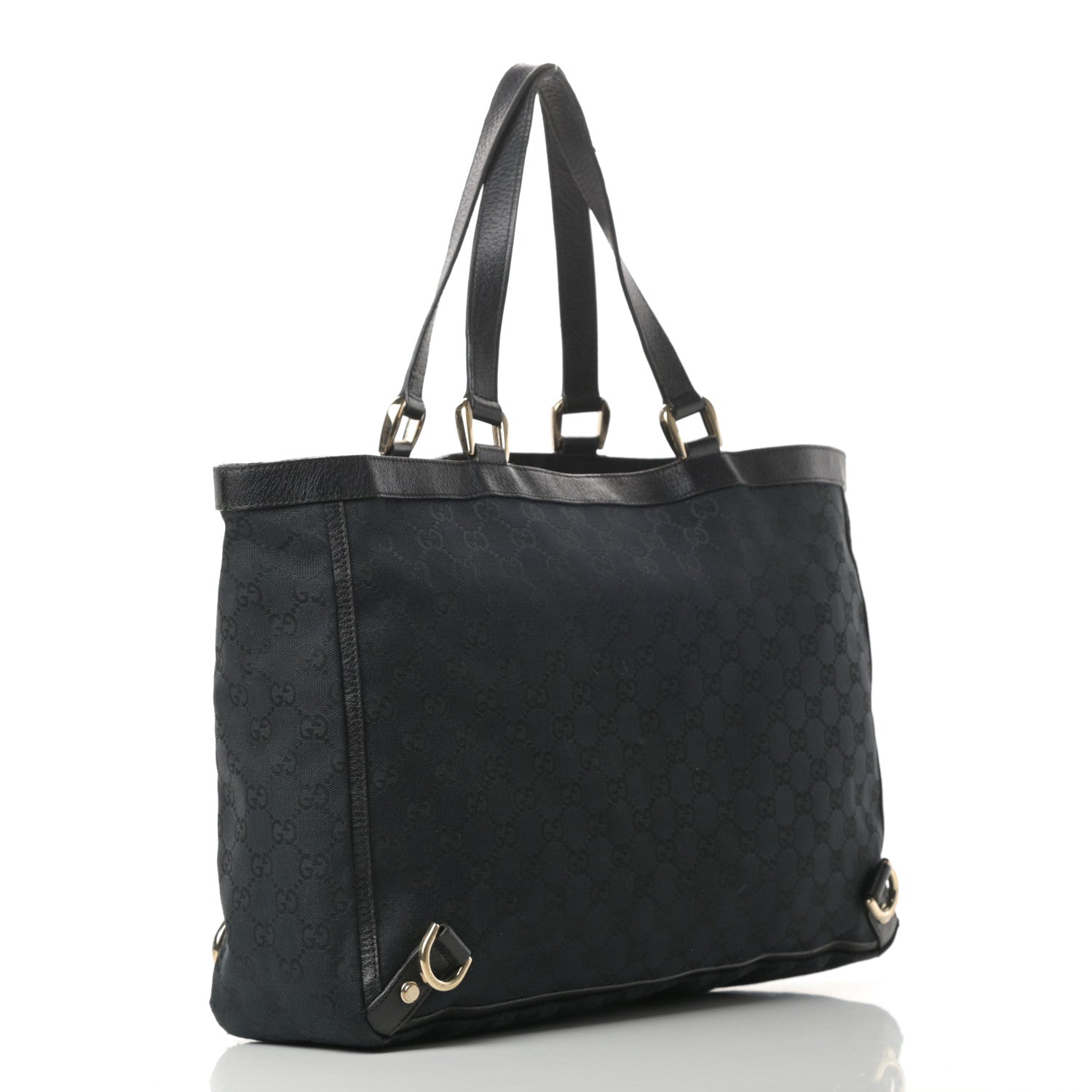Gucci Monogram Large Abbey Tote Black 3 of 15