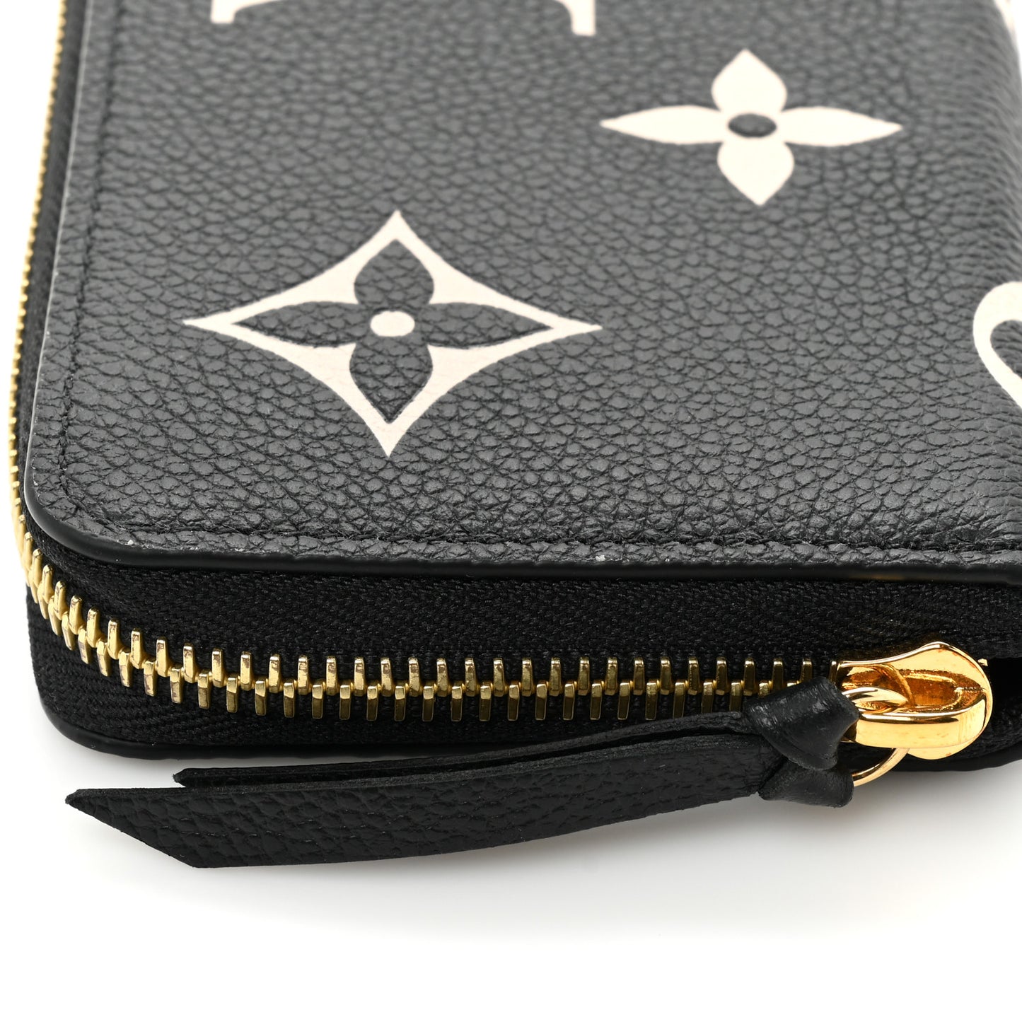 Empreinte Monogram Giant Clemence Wallet Black Beige