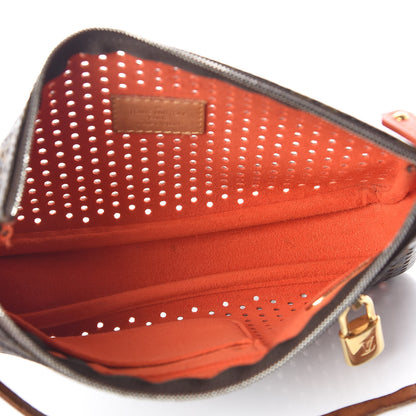 Louis Vuitton Monogram Perforated Pochette Accessories Bag Orange 5 of 19