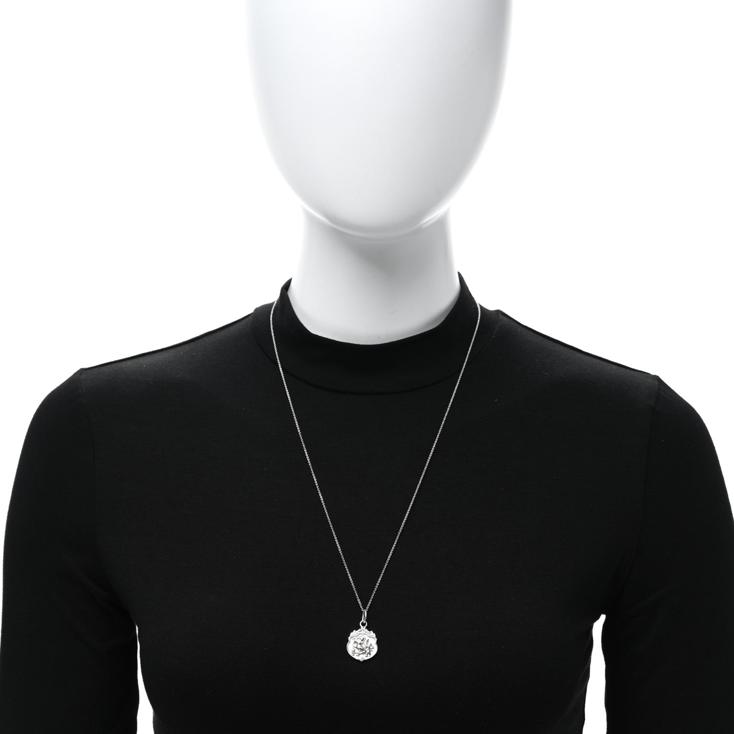 Tiffany Sterling Silver Olympian Beauty Pendant Necklace 3 of 6