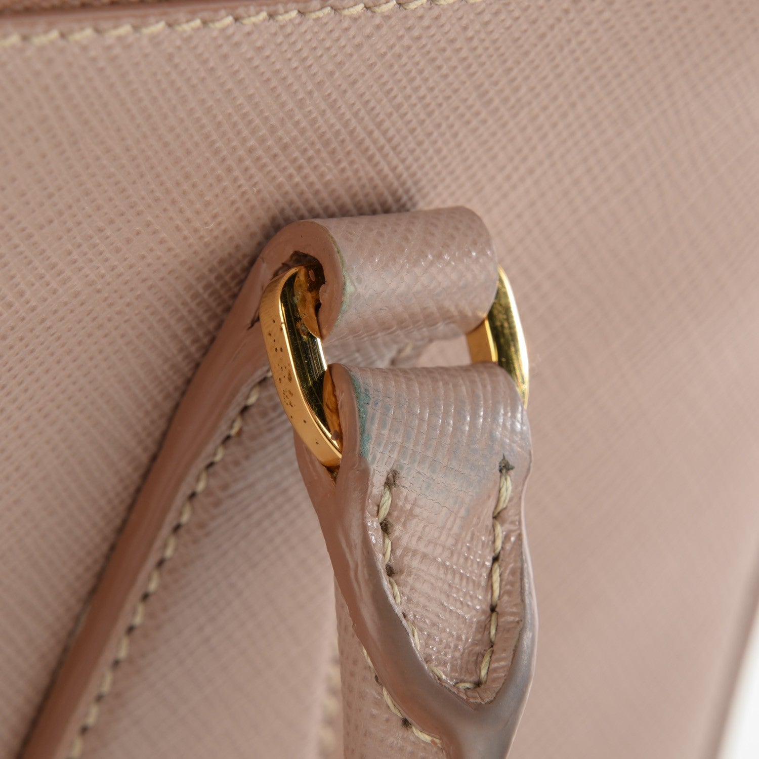 Prada Saffiano Small Galleria Double Zip Tote Cammeo 9 of 9