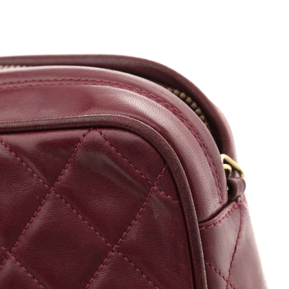 Chanel Lambskin Quilted Tassel CC Camera Case Red 15 of 15