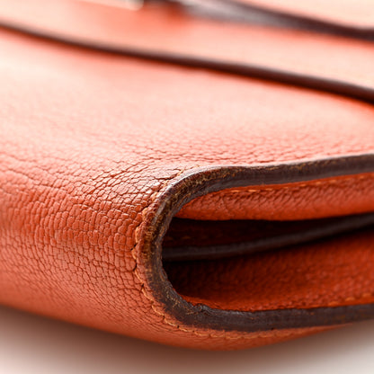 Hermes Chevre Mysore Kelly Longue Wallet Orange 9 of 18