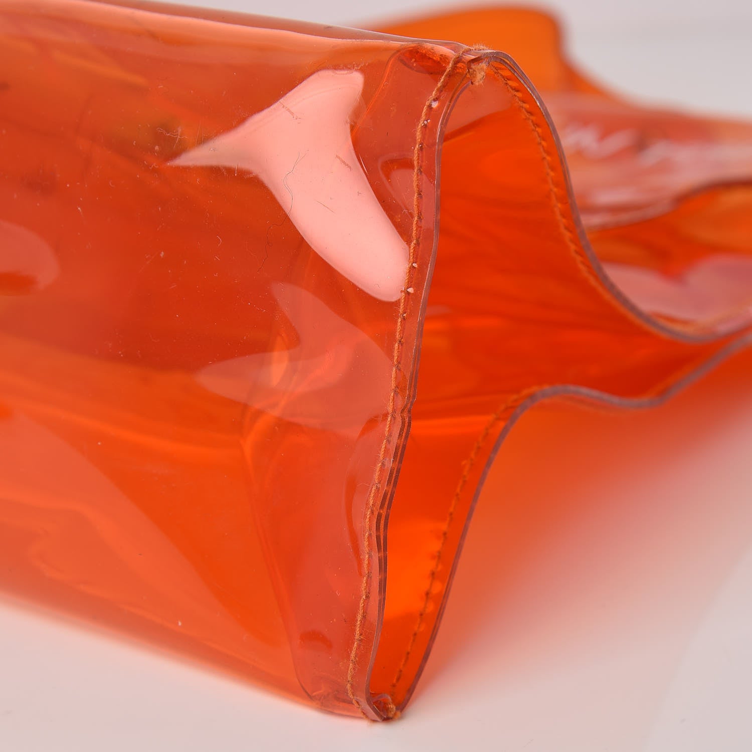 Hermes Vinyl Souvenir De L'Exposition Kelly Orange 10 of 12