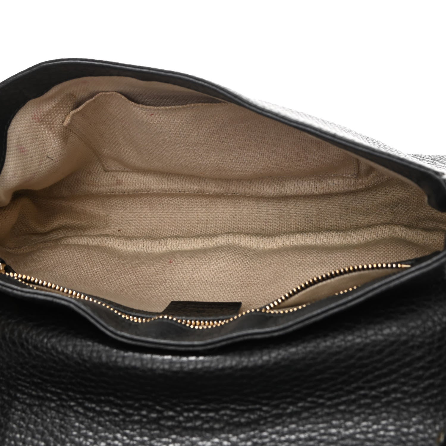 Gucci Pebbled Calfskin Medium Soho Flap Crossbody Black 5 of 16