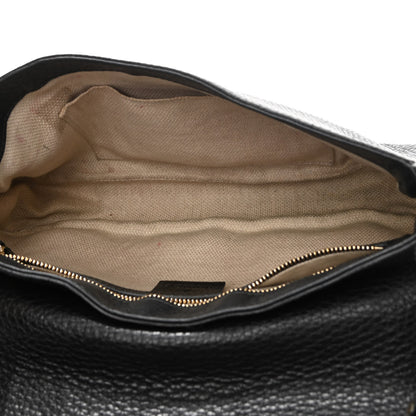 Gucci Pebbled Calfskin Medium Soho Flap Crossbody Black 5 of 16