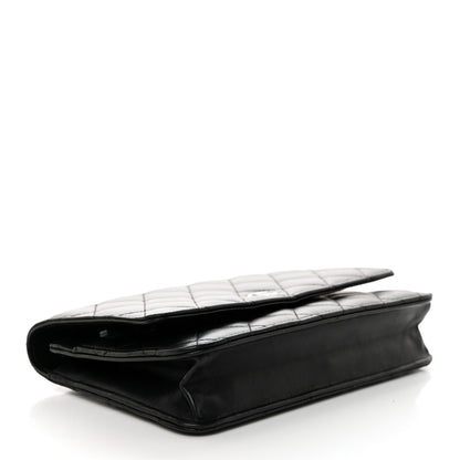 Chanel Lambskin Quilted Wallet On Chain WOC Black 4 of 11