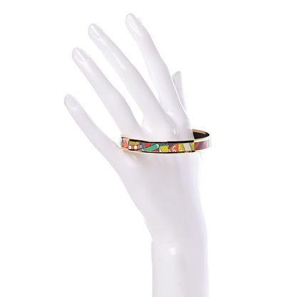 Hermes Enamel Printed Narrow Astrologie Nouvelle Bracelet 65 2 of 5