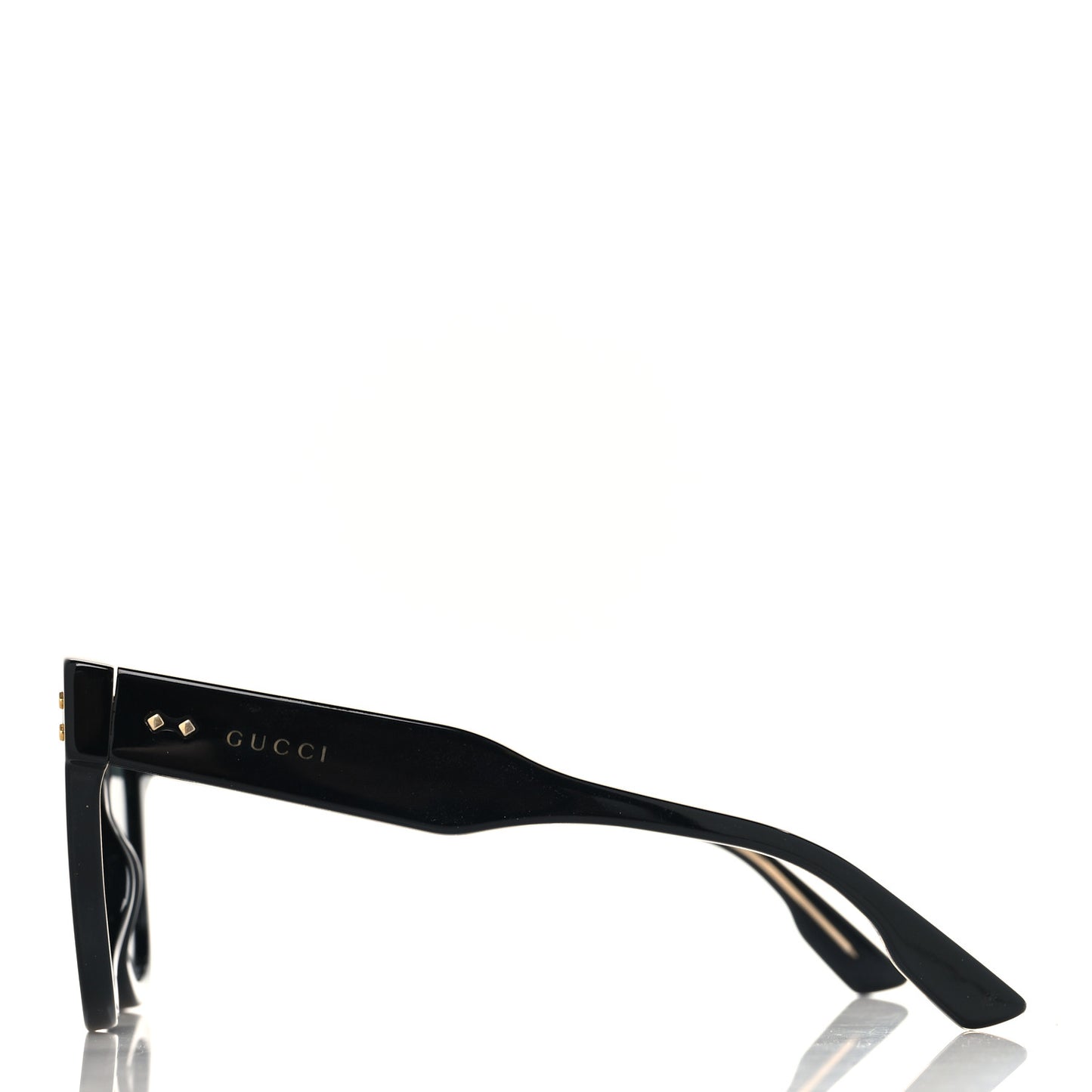 Acetate Square Frame Sunglasses GG1082S Black