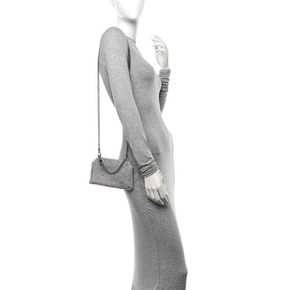 Stella McCartney Mesh Crystal Falabella Shoulder Bag Silver 2 of 10