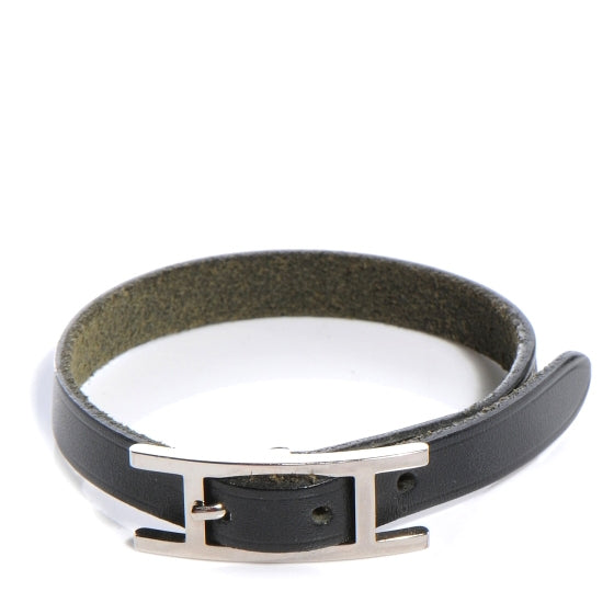 Hermes Chamonix Hapi Single Tour Bracelet Black 1 of 6