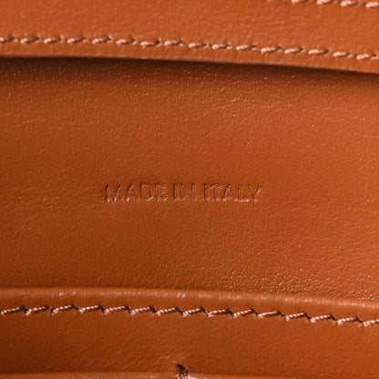 Celine Triomphe Canvas Calfskin Margo Wallet on Chain Tan 7 of 10