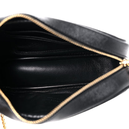 Saint Laurent Grain De Poudre Matelasse Monogram Mini Lou Camera Bag Black 5 of 8