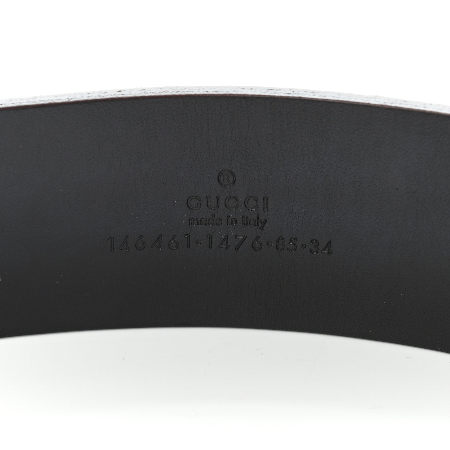 Gucci Guccissima Belt 85 34 Dark Brown 3 of 10