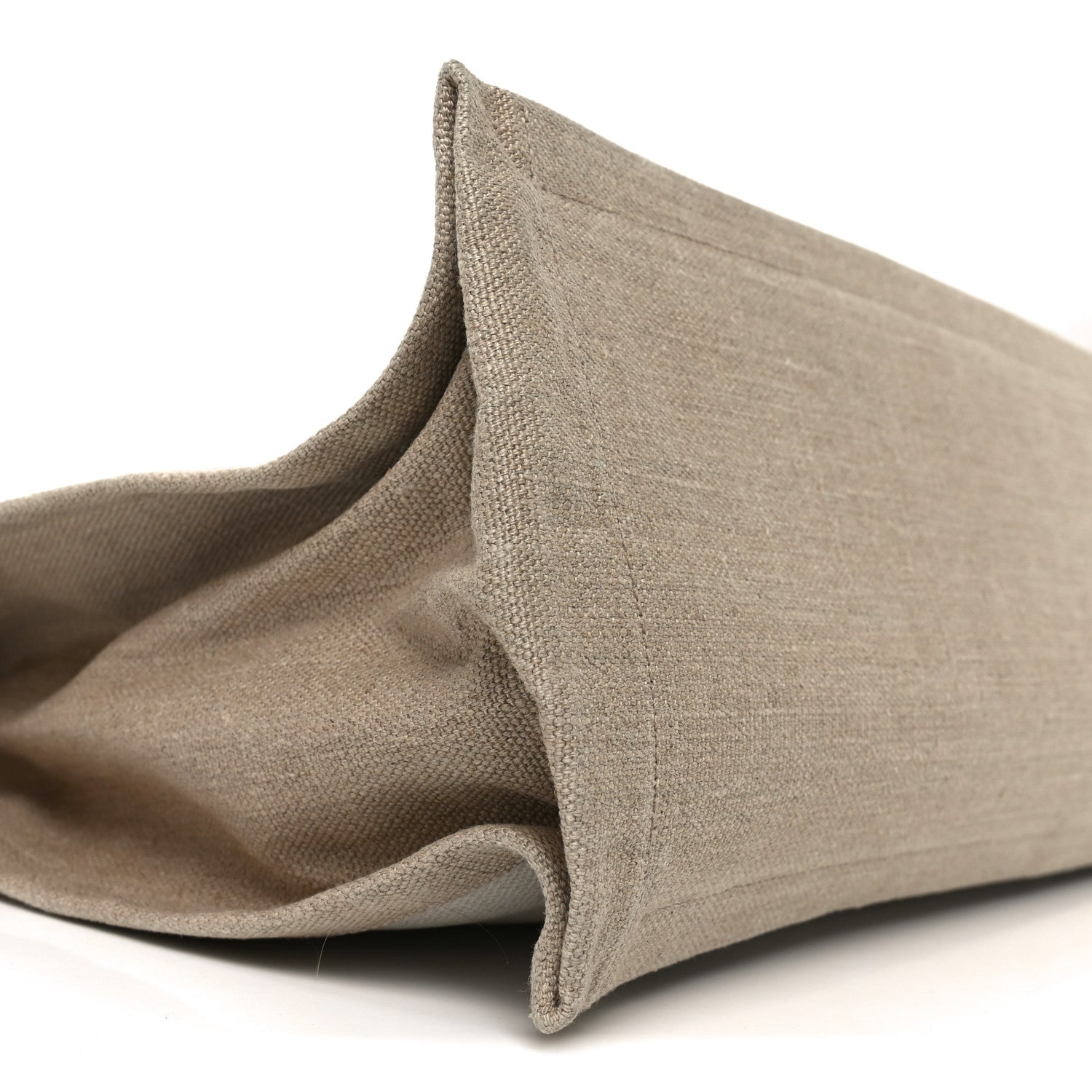 Saint Laurent Linen Calfskin Rive Gauche Tote Greggio Natural 9 of 12