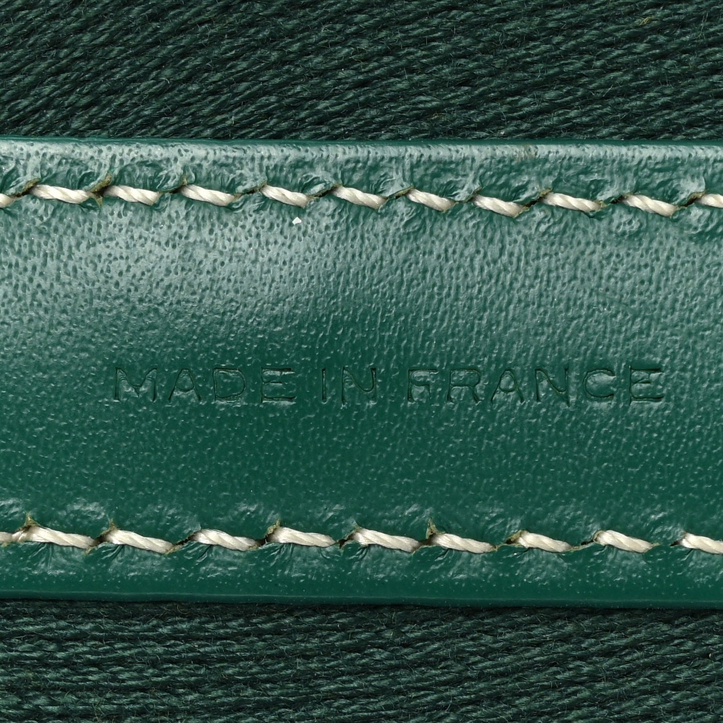 Canvas Calfskin Adjustable Shoulder Strap Green
