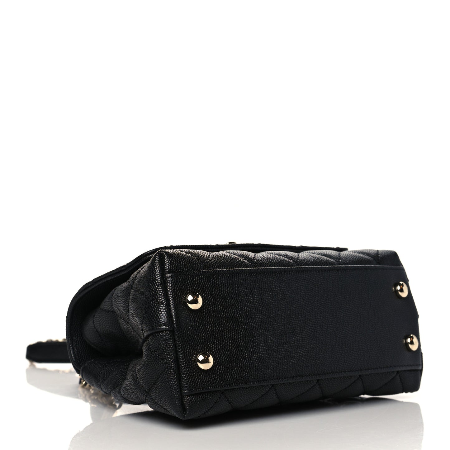 Caviar Quilted Extra Mini Coco Handle Flap Black
