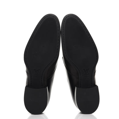 Louis Vuitton Lambskin Derby Lace Up Shoes 8 Black 5 of 8