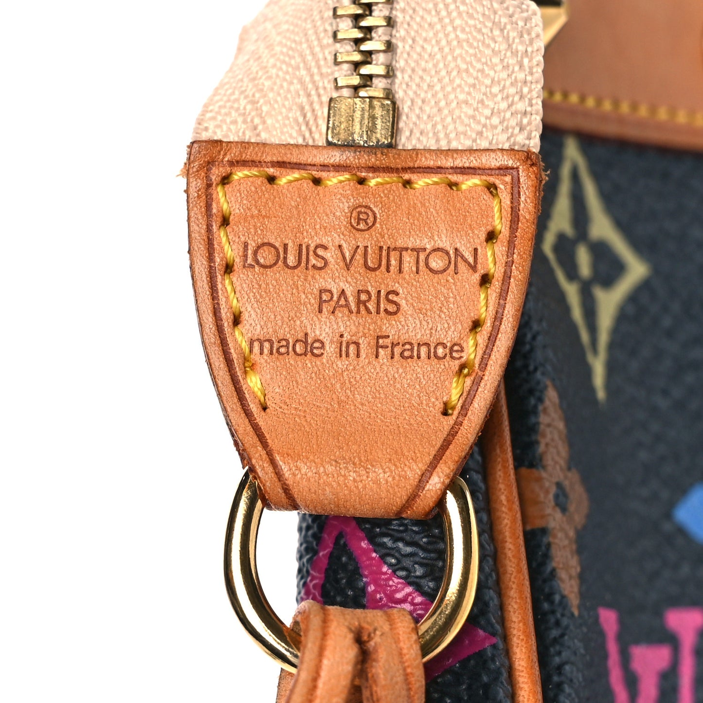 Monogram Multicolor Pochette Accessories Black