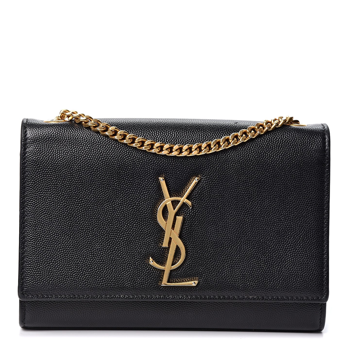 Grain De Poudre Small Monogram Kate Satchel Black