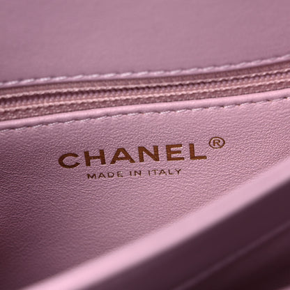 Chanel Lambskin Quilted Small Trendy CC Flap Dual Handle Bag Light Pink 6 of 10