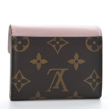 Louis Vuitton Monogram Zoe Wallet Rose Ballerine 2 of 9