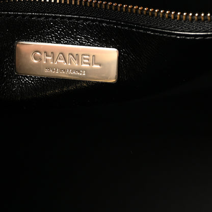 Chanel Shiny Lambskin Quilted Large 31 Shopping Bag Black 6 of 10