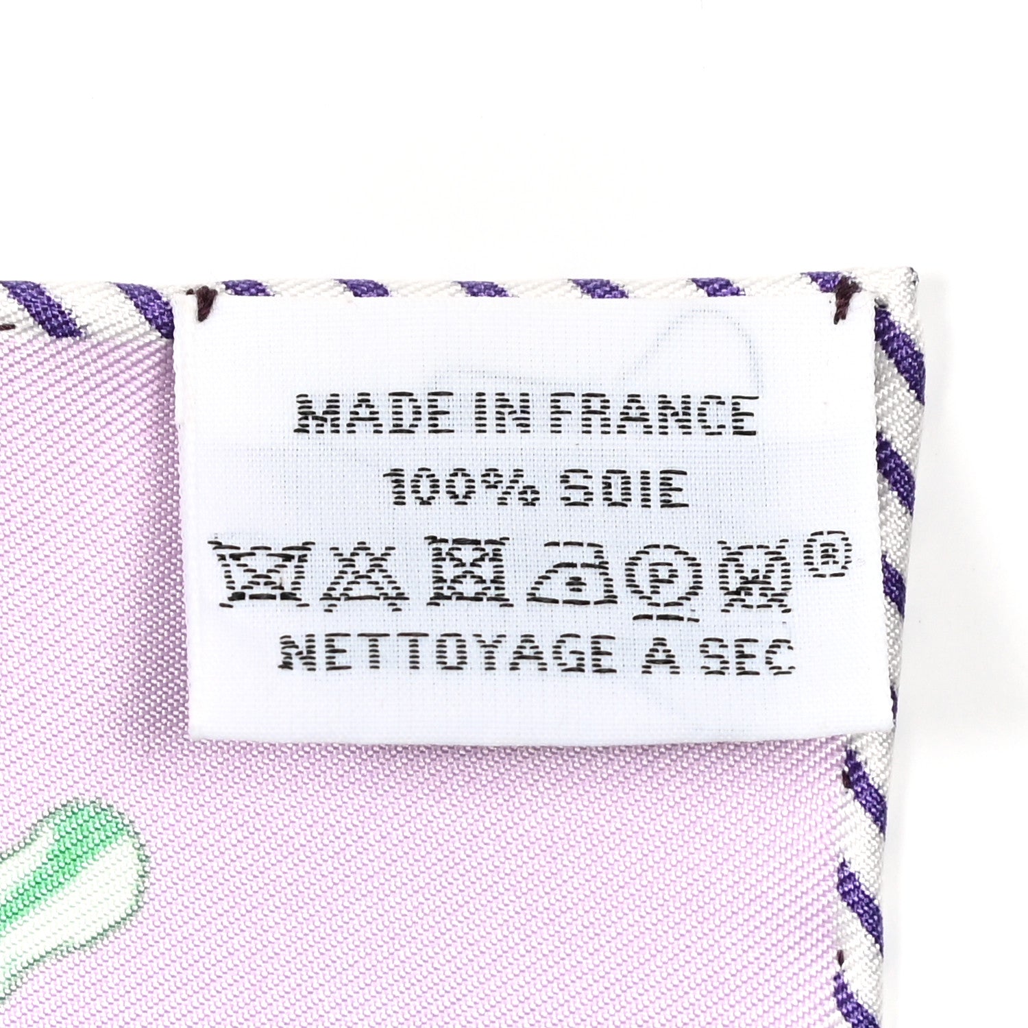 Hermes Silk Peinture Fraiche Scarf 45 Mauve Menthol 5 of 5