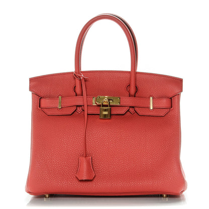 Hermes Togo Birkin 30 Rouge Pivoine 1 of 24