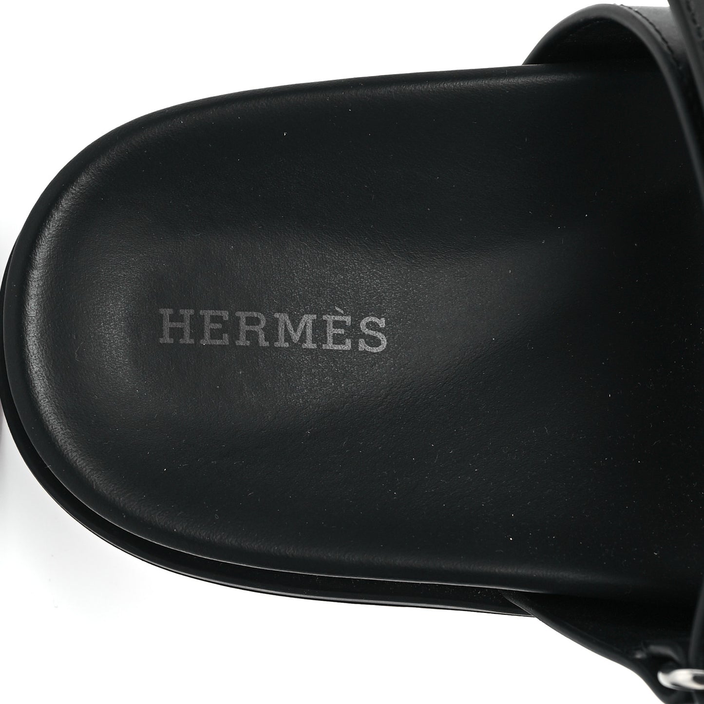 Calfskin Womens Chypre Sandals 38.5 Black