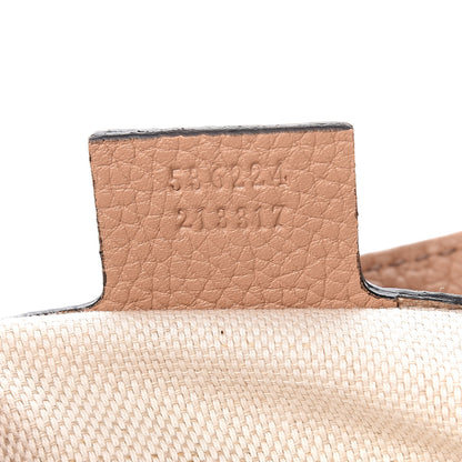 Gucci Pebbled Calfskin Medium Soho Flap Crossbody Camelia 6 of 9
