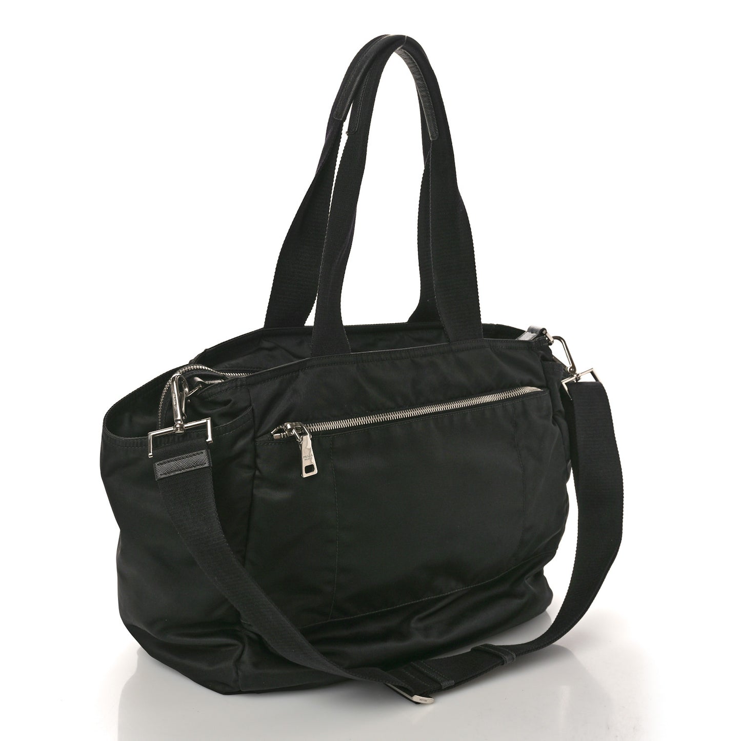 Nylon Vela Baby Bag Black