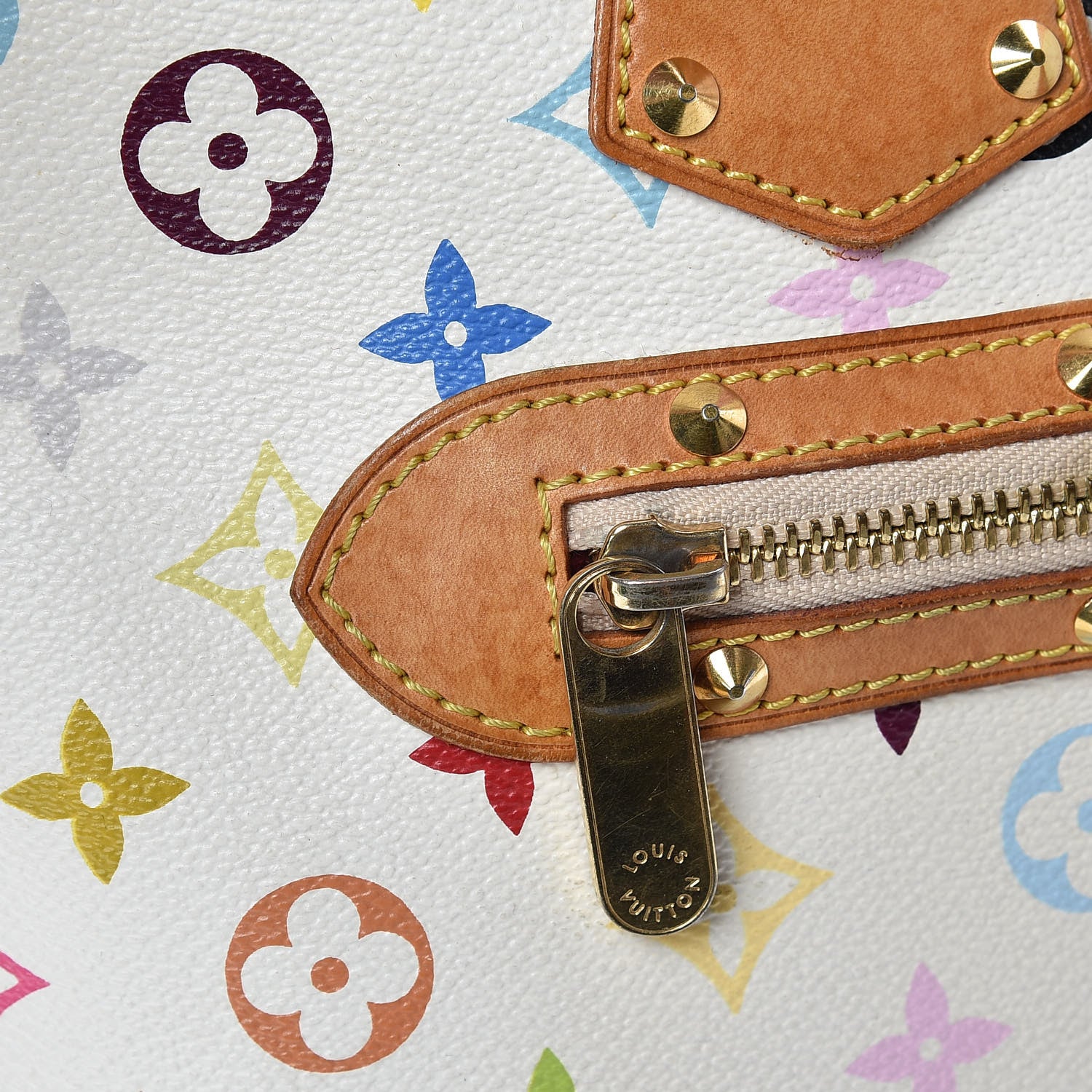 Louis Vuitton Monogram Multicolor Alma White 15 of 24
