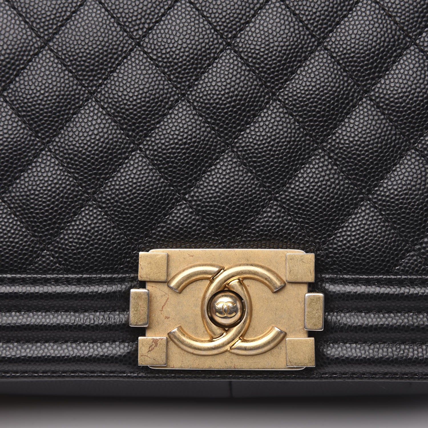 Chanel Caviar Quilted Medium Boy Flap Black 10 of 12