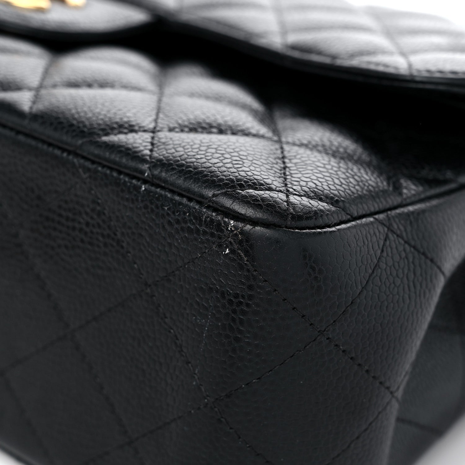 Chanel Caviar Quilted Jumbo Double Flap Black 9 of 13